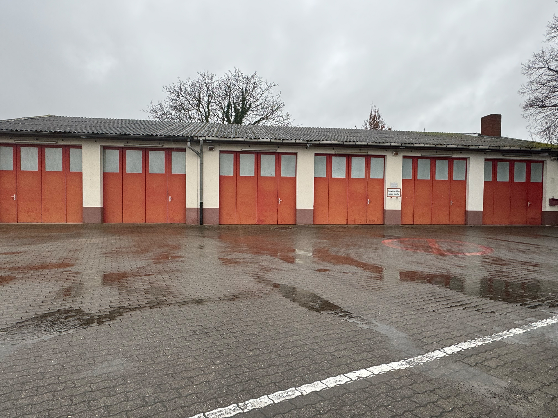 Feuerwehrhaus Westhofen im Februar