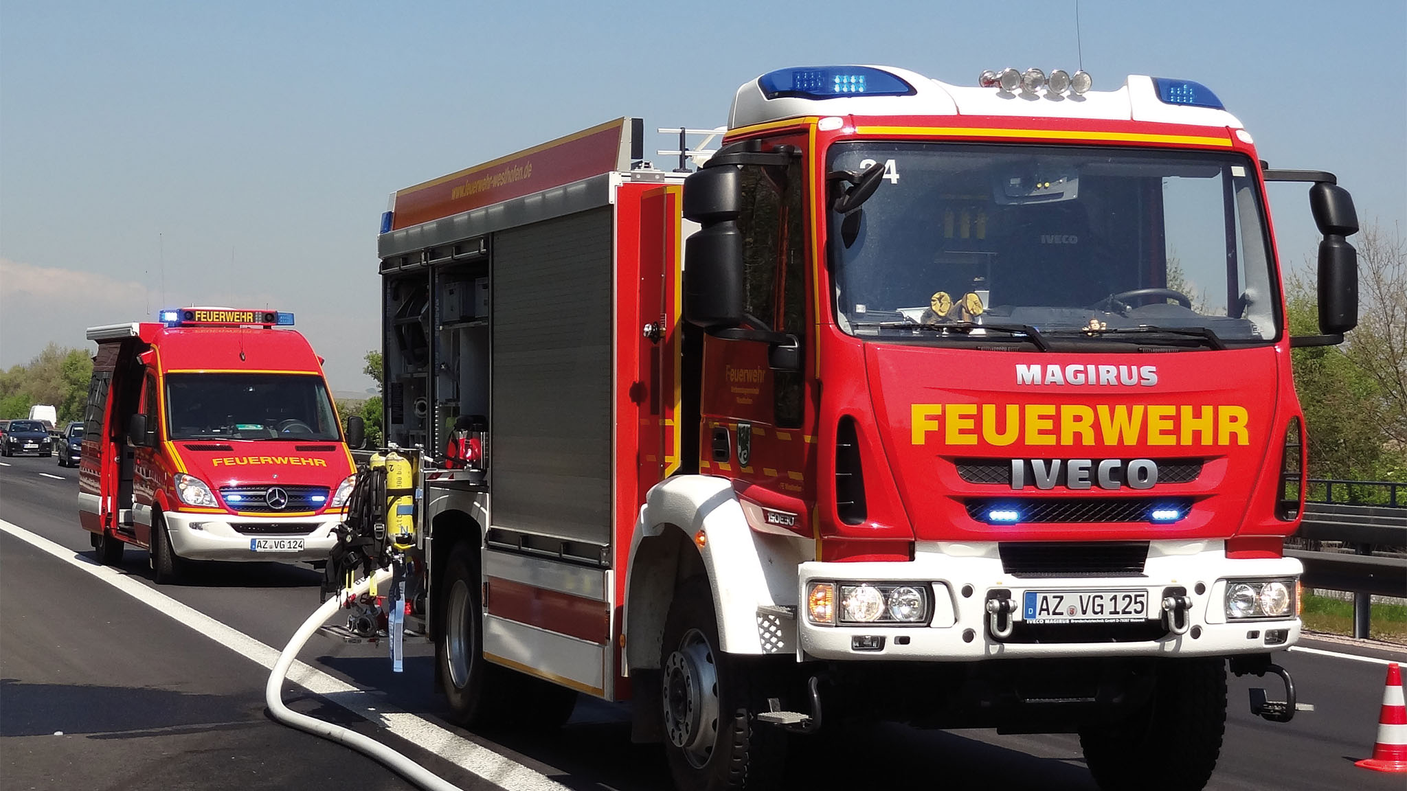 Einsatzfahrzeuge der Feuerwehr Westhofen